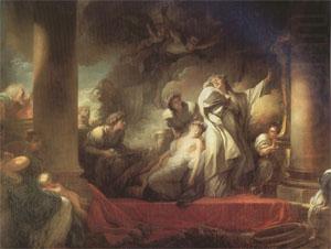 Jean Honore Fragonard The Hight Priest Coresus Sacrifices Himself to Save Callirhoe (mk05) china oil painting image